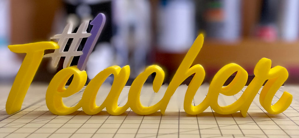 Personalised 3D Printed Name Sign, Custom Desk Name Plaque, Teacher Gift, Office & Classroom Desk Decoration