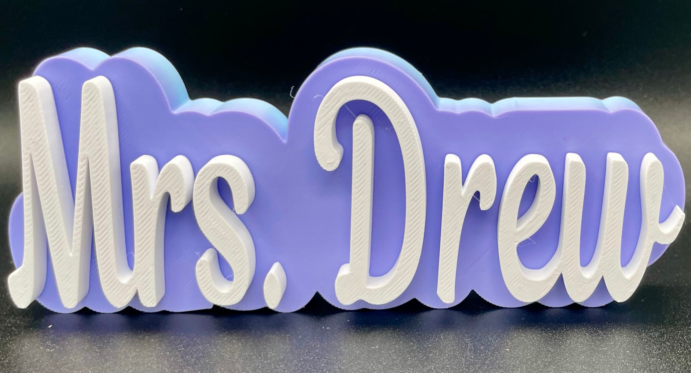 Custom 3D Printed Name Sign | Personalized Desk & Teacher Gift