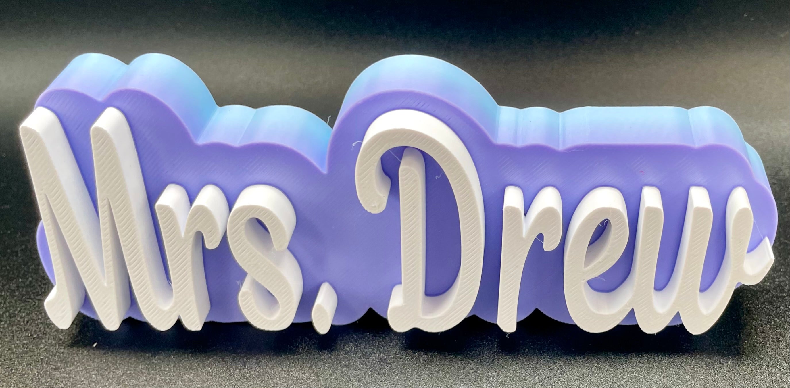 Custom 3D Printed Name Sign | Personalized Desk & Teacher Gift