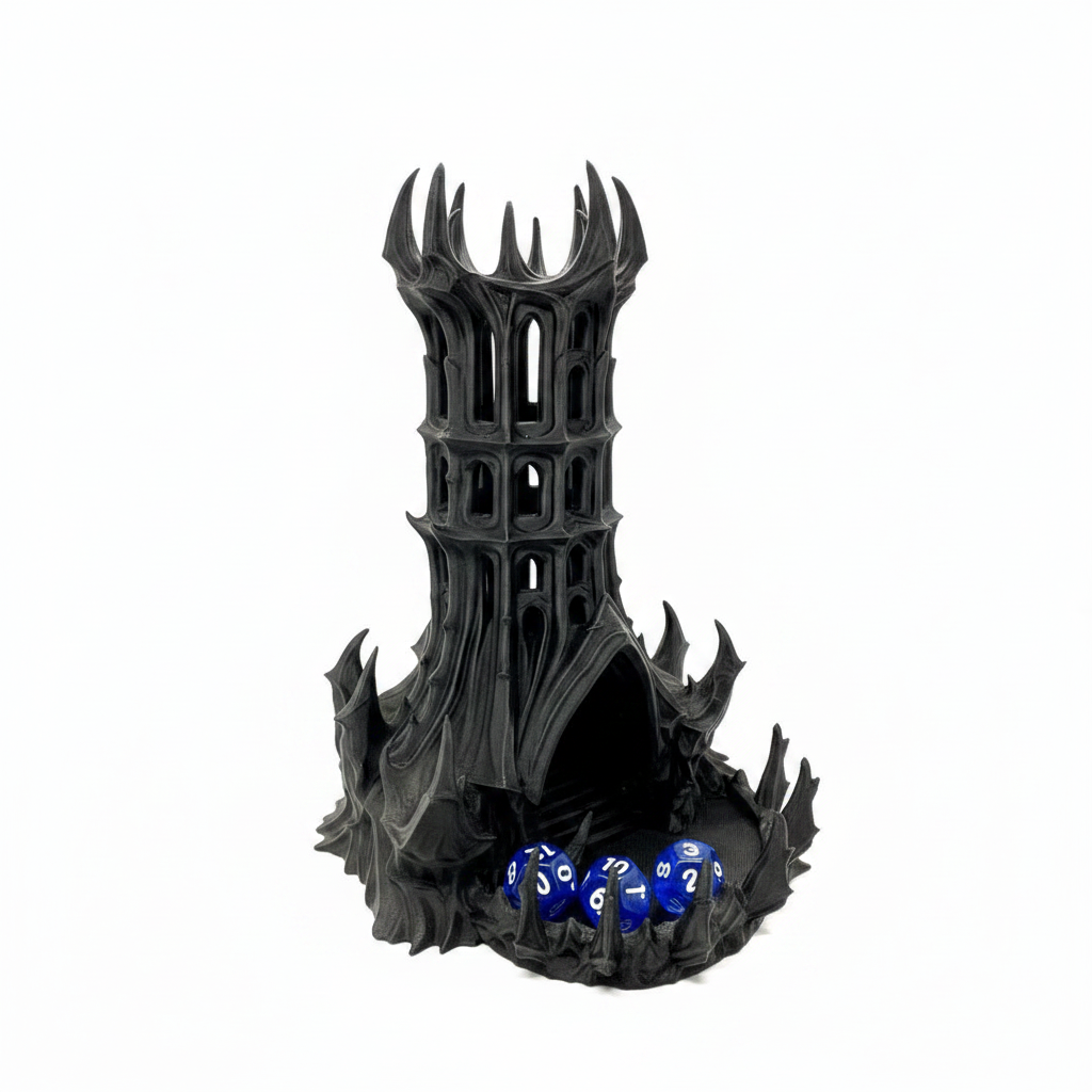 Gothic Dice Tower – White Background