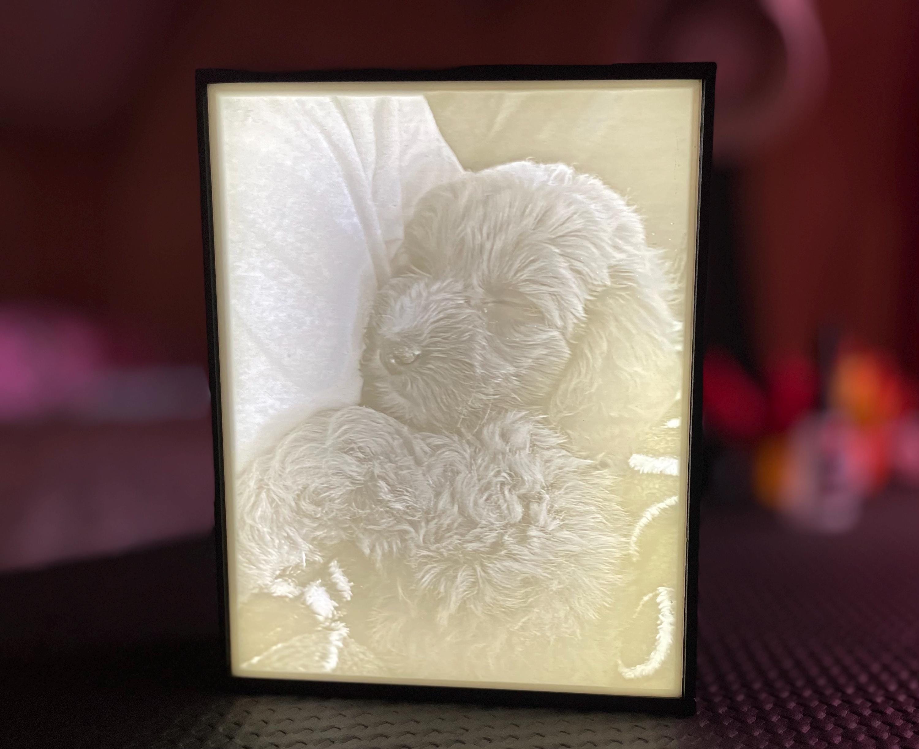 Custom Lithophane Picture Light Box – Personalised 3D Printed LED Photo Gift