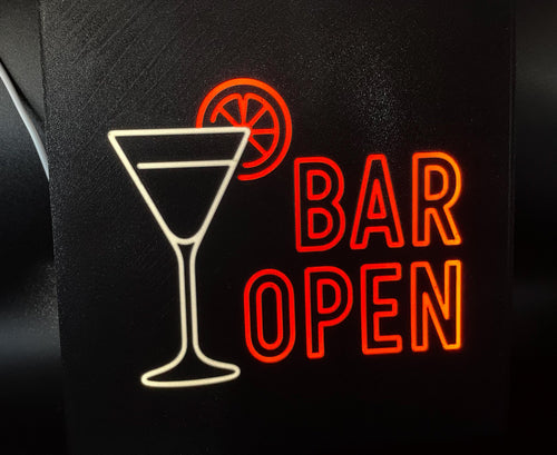 Bar Open Light Box