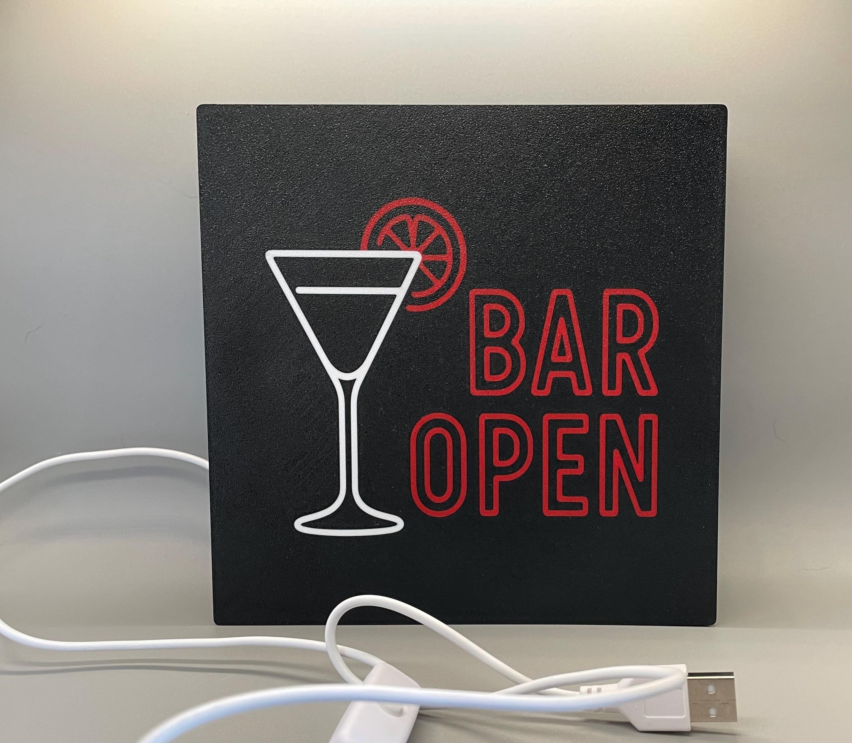 Bar Open Light Box