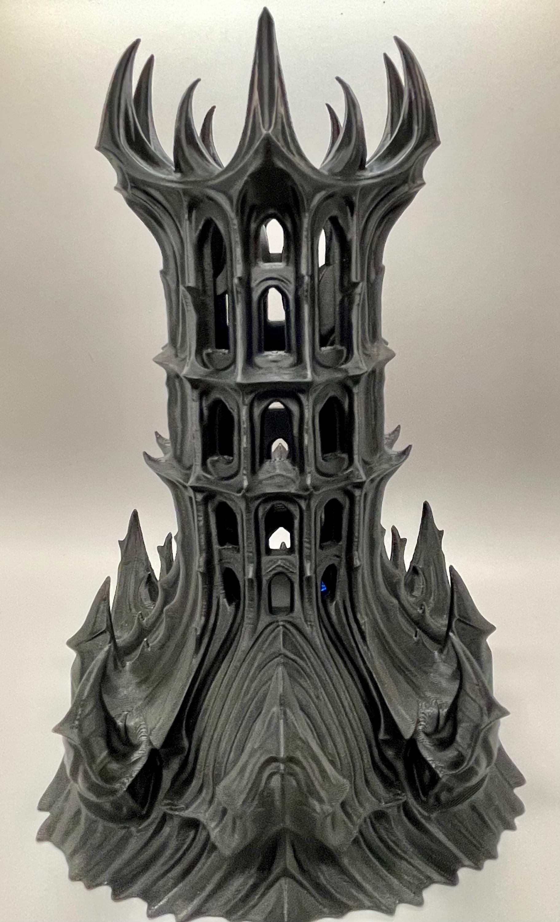 Gothic Dice Tower – 3D Printed Obsidian Spire for Tabletop RPGs