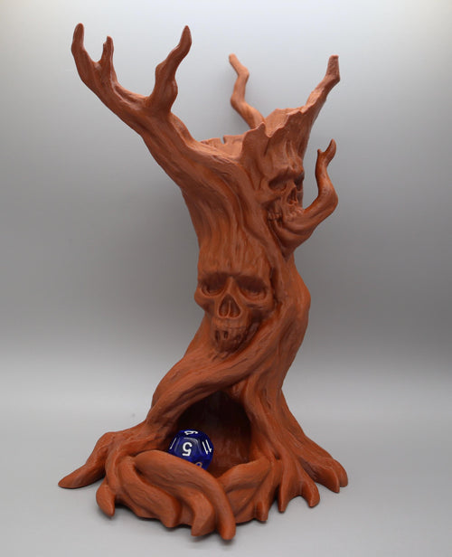 3D Printed Creepy Tree Dice Tower | Skull Dark Fantasy RPG Accessory | D&D Gift