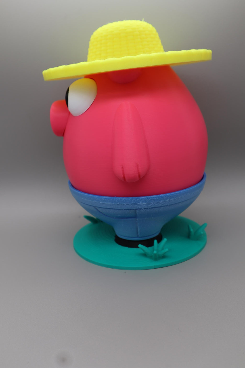 Farmer Pig Butt Crack Piggy Bank – Funny Pig Money Box with Hidden Coin Slot