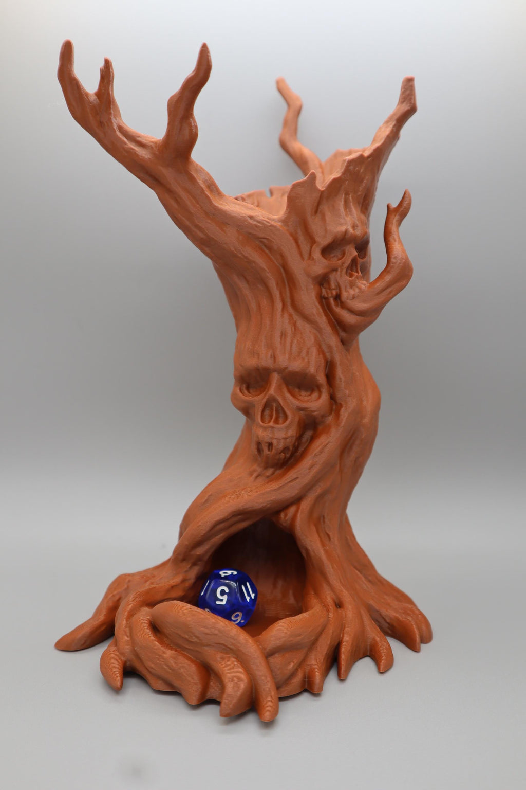Creepy Tree Dice Tower – Skull, Dark Fantasy RPG Accessory (3D Printed)
