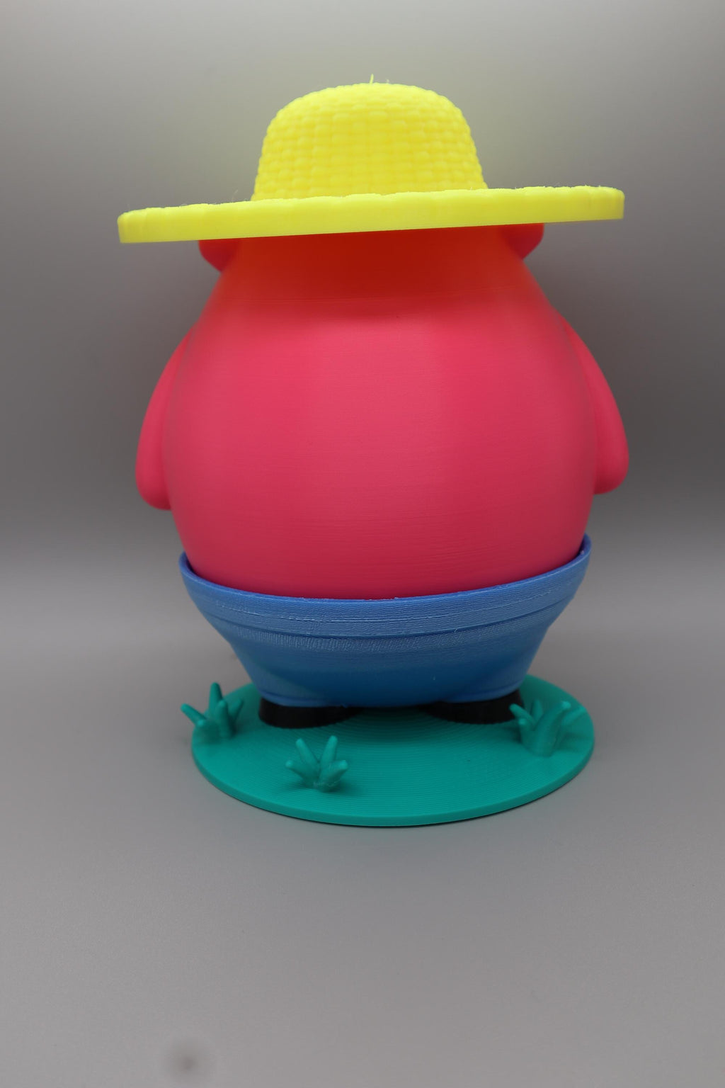 Farmer Pig Butt Crack Piggy Bank – Funny Pig Money Box with Hidden Coin Slot