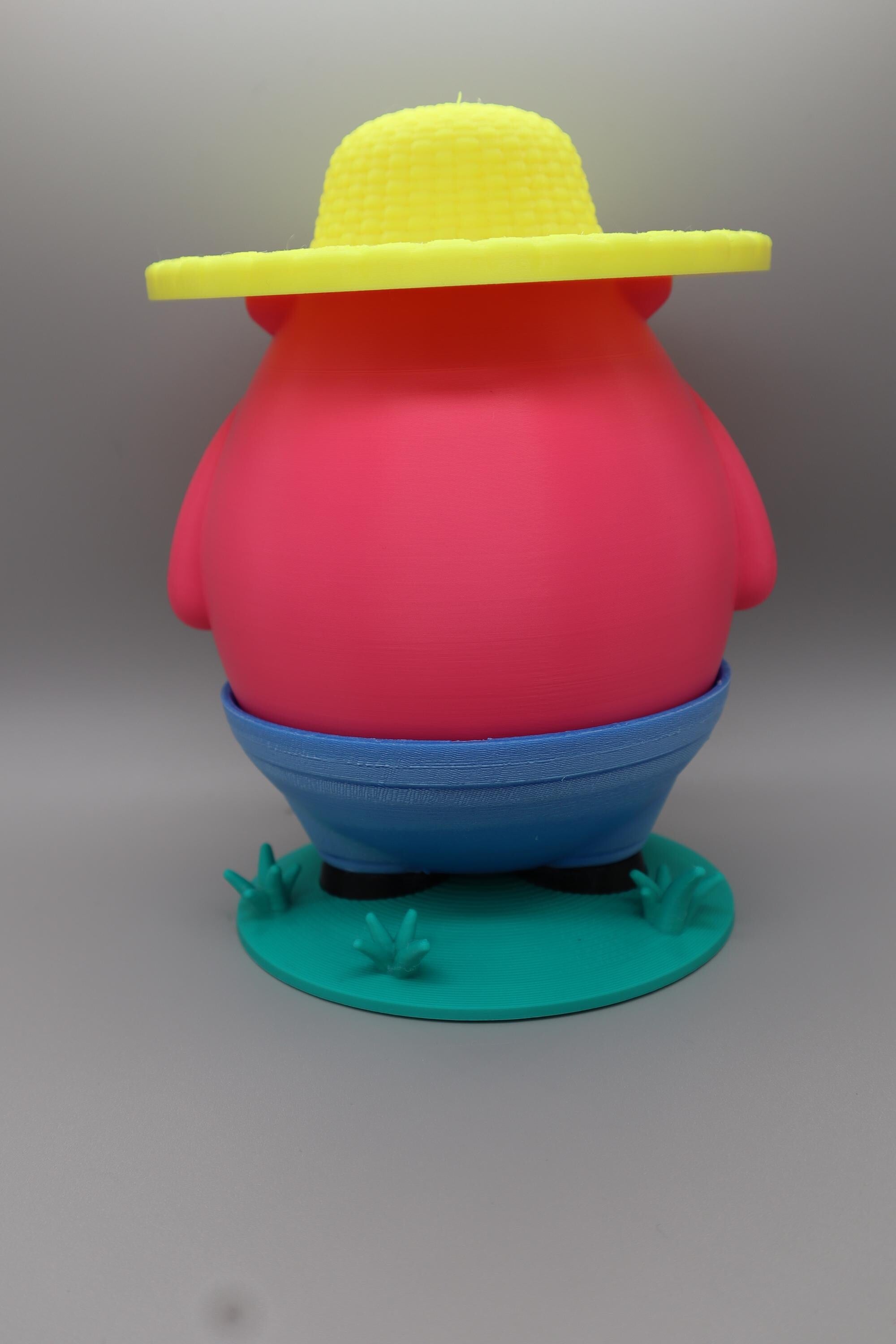 Farmer Pig Butt Crack Piggy Bank – Funny Pig Money Box with Hidden Coin Slot