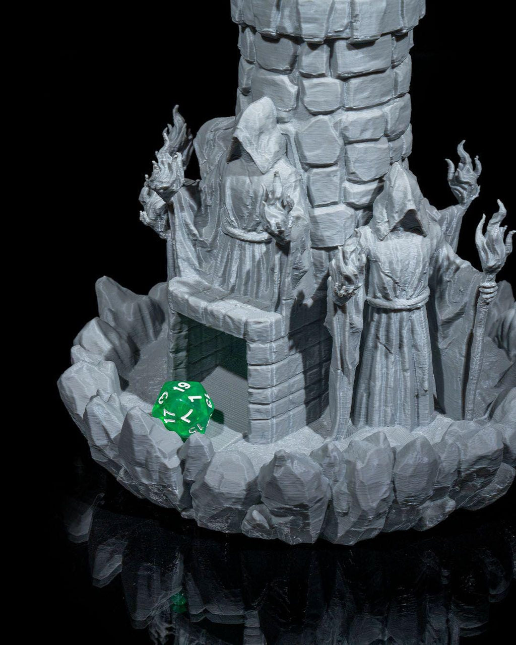 Mad Wizard Tower Dice Tower – 3D Printed DnD Roller – Fantasy RPG Terrain