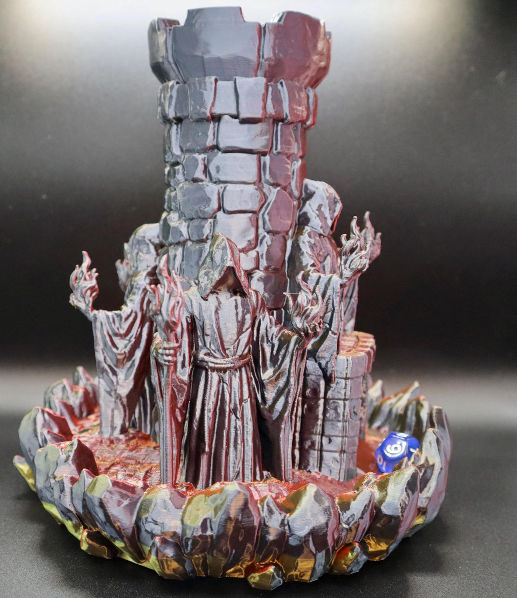 Mad Wizard Tower Dice Tower – 3D Printed DnD Roller – Fantasy RPG Terrain