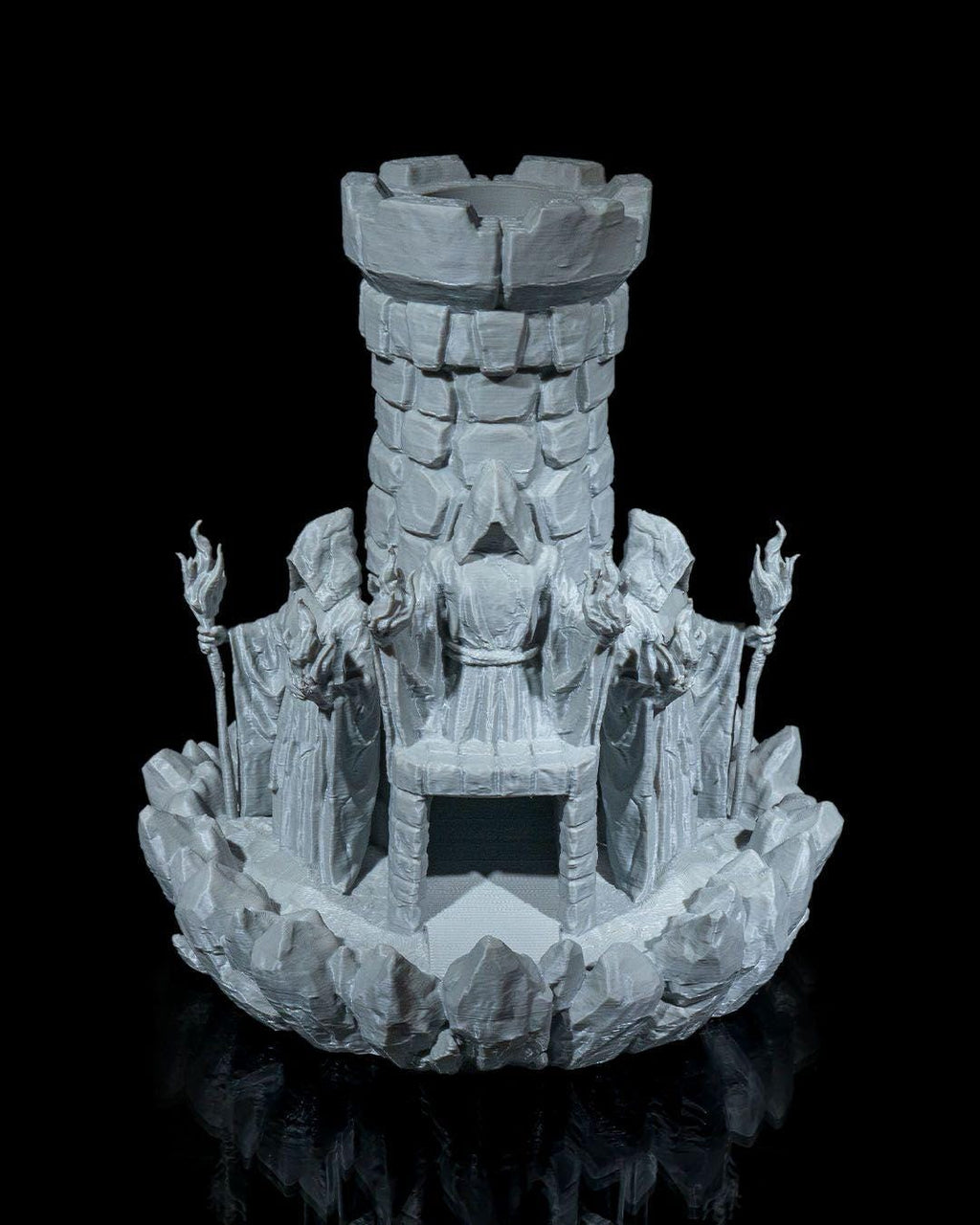 Mad Wizard Tower Dice Tower – 3D Printed DnD Roller – Fantasy RPG Terrain
