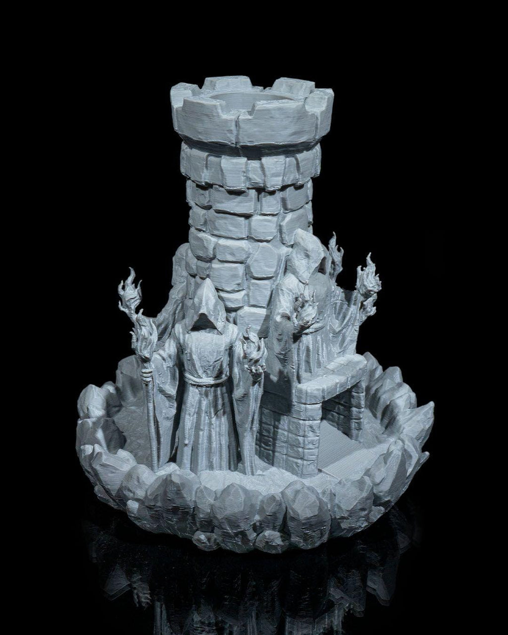 Mad Wizard Tower Dice Tower – 3D Printed DnD Roller – Fantasy RPG Terrain