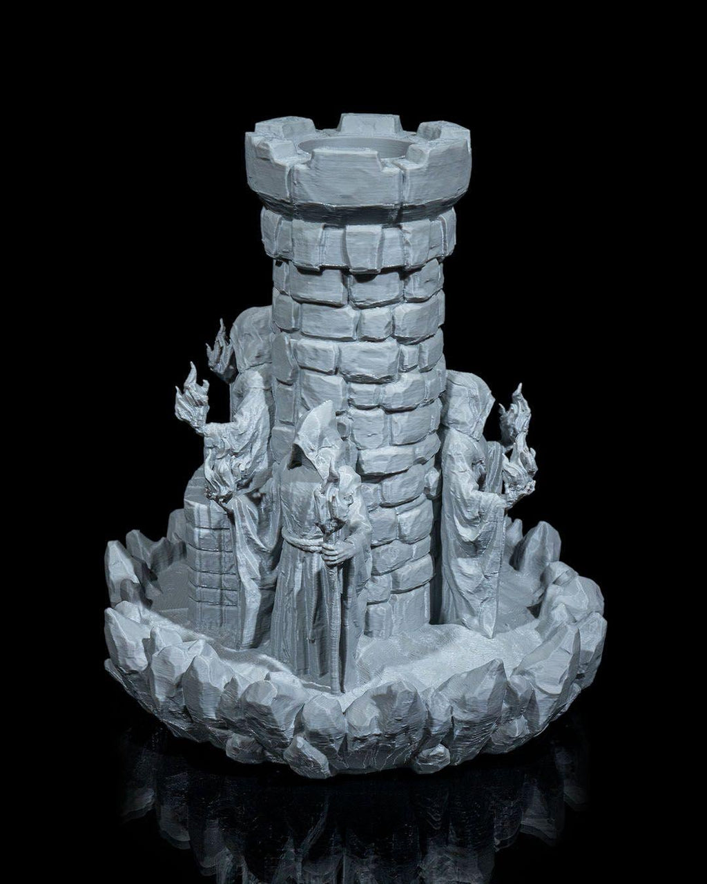 Mad Wizard Tower Dice Tower – 3D Printed DnD Roller – Fantasy RPG Terrain