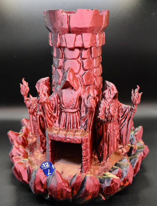 3D Printed Mad Wizard Dice Tower | Fantasy RPG Terrain | D&D Tabletop Accessory